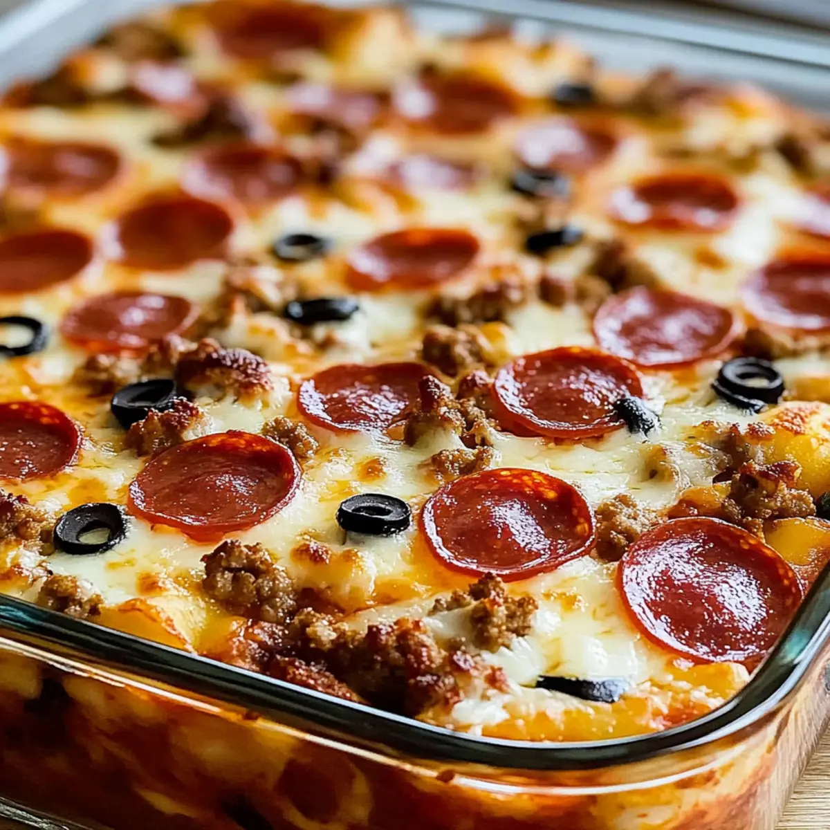 Low Carb Pizza Casserole