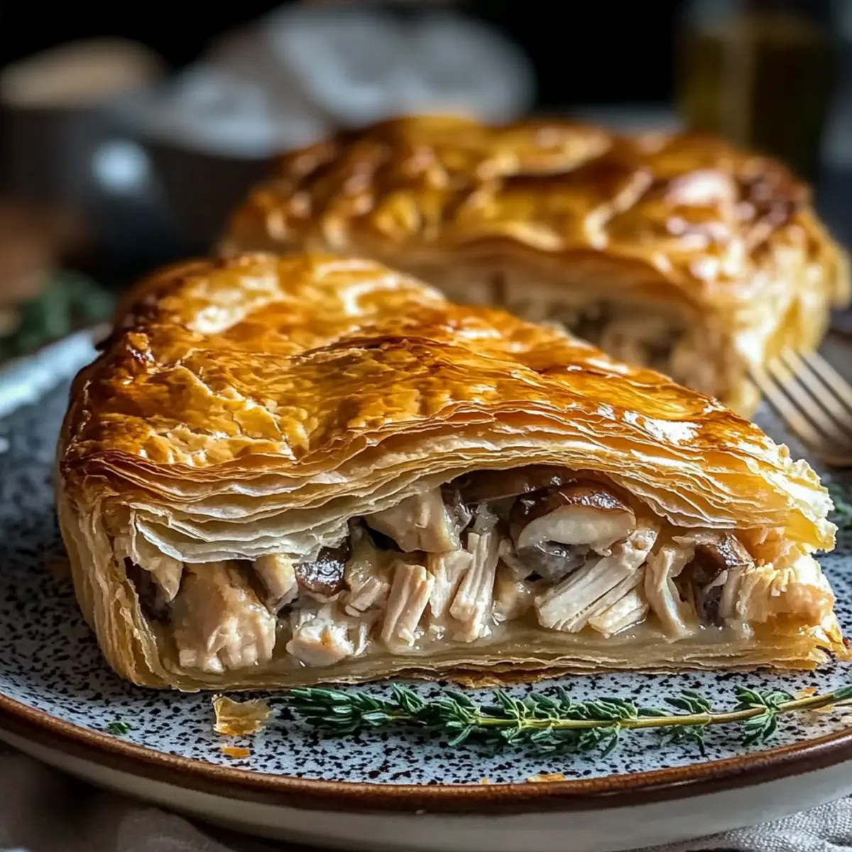 Chicken and Mushroom Puff Pastry