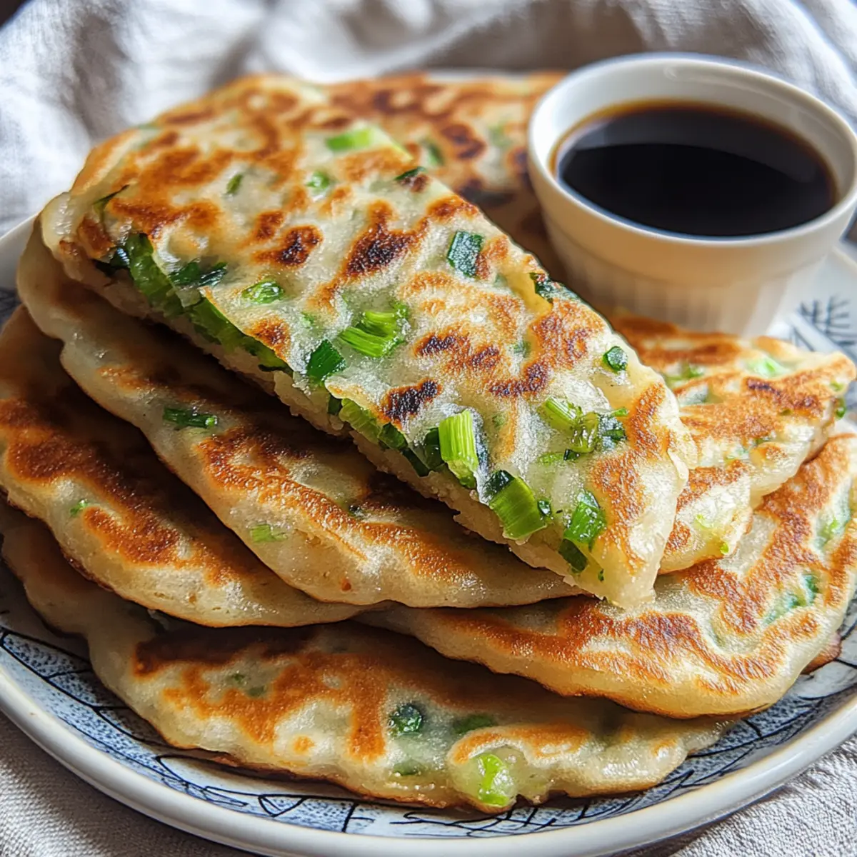Crispy Chinese Scallion Pancakes