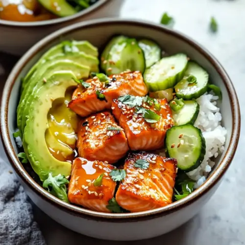 Honey Glazed Salmon Bowl