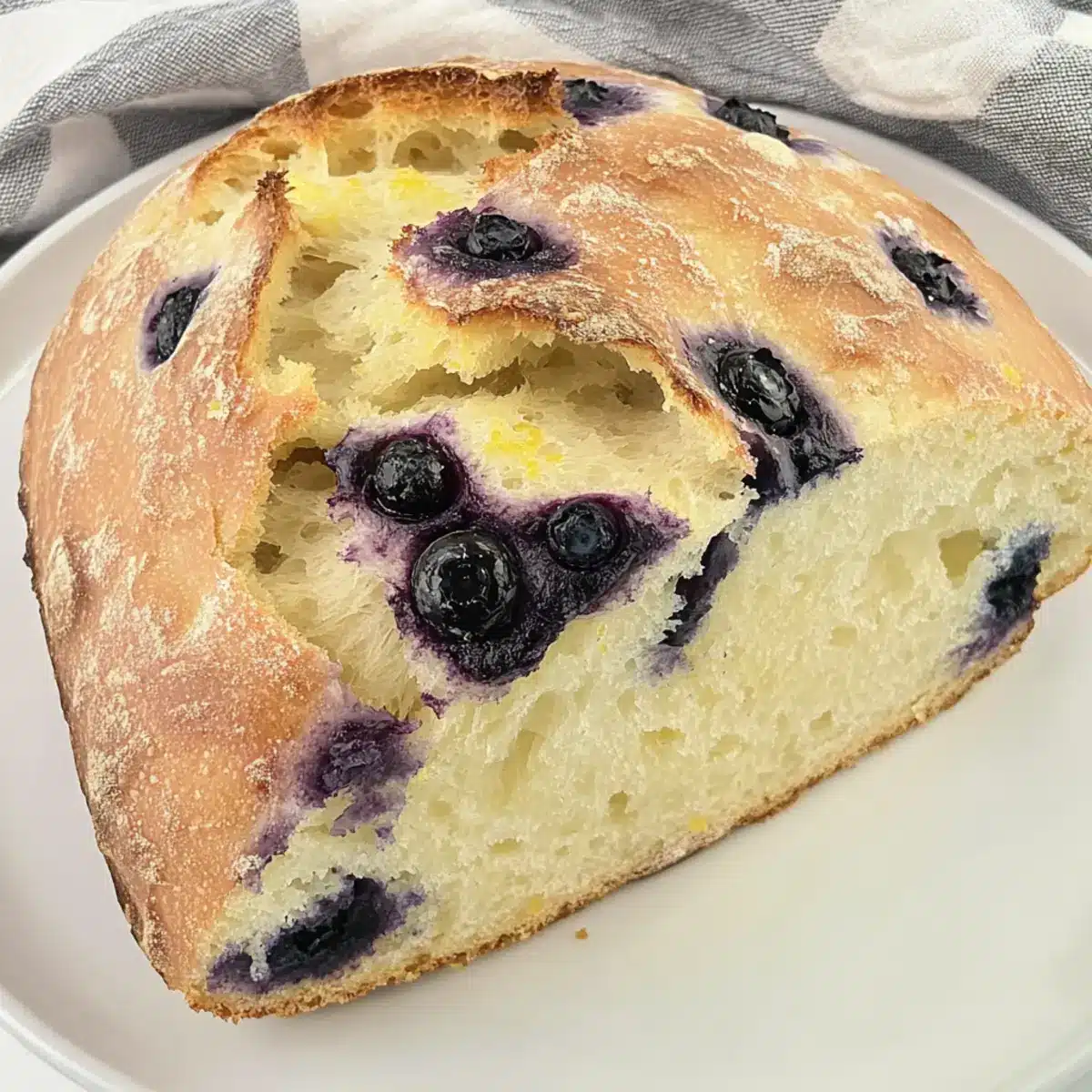Lemon Blueberry Sweet Sourdough Bread