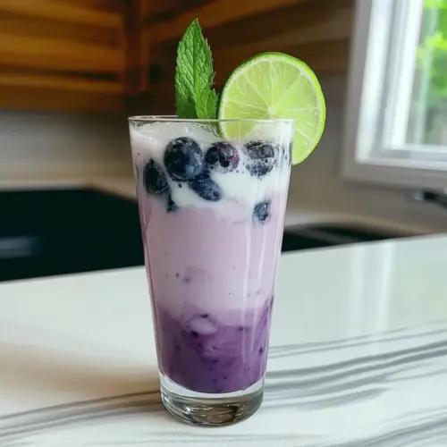 Blueberry Coconut Cooler Mocktail