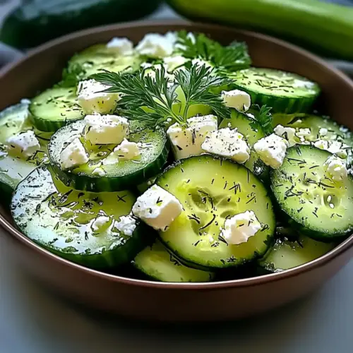 Cucumber feta salad