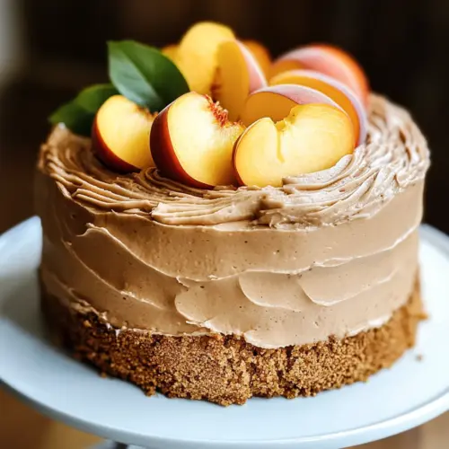 https://forecipes.com/peach-cake-with-brown-sugar-frosting/?utm_source=Pinterest&utm_medium=organic