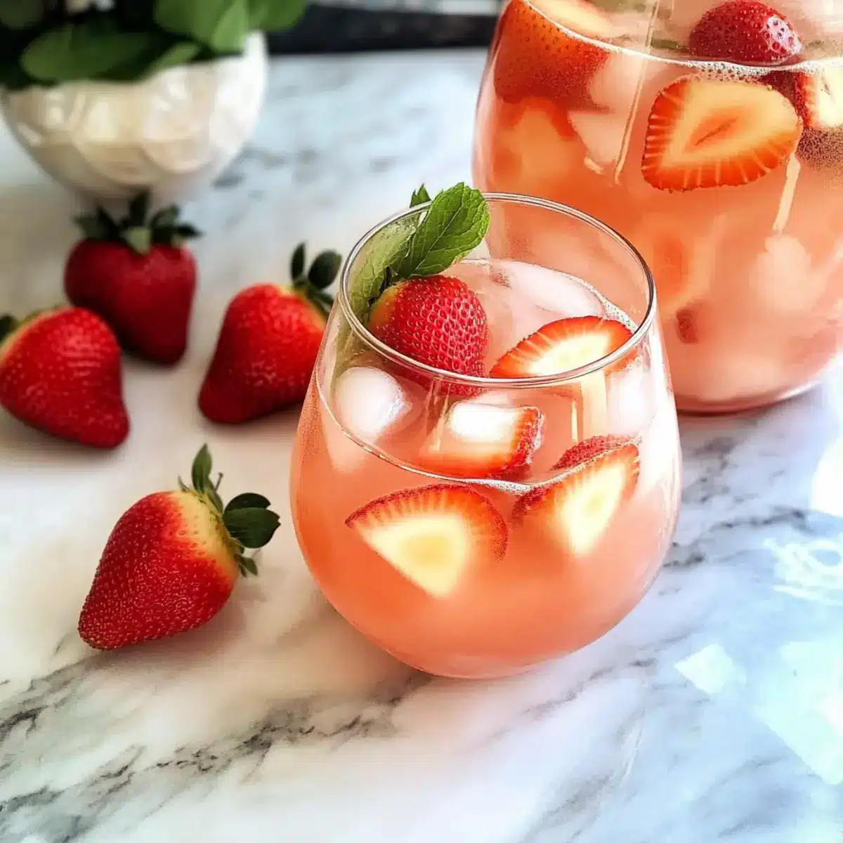 Strawberry Watermelon White Wine Sangria