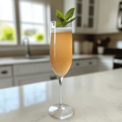 Peach Bellini Mocktail