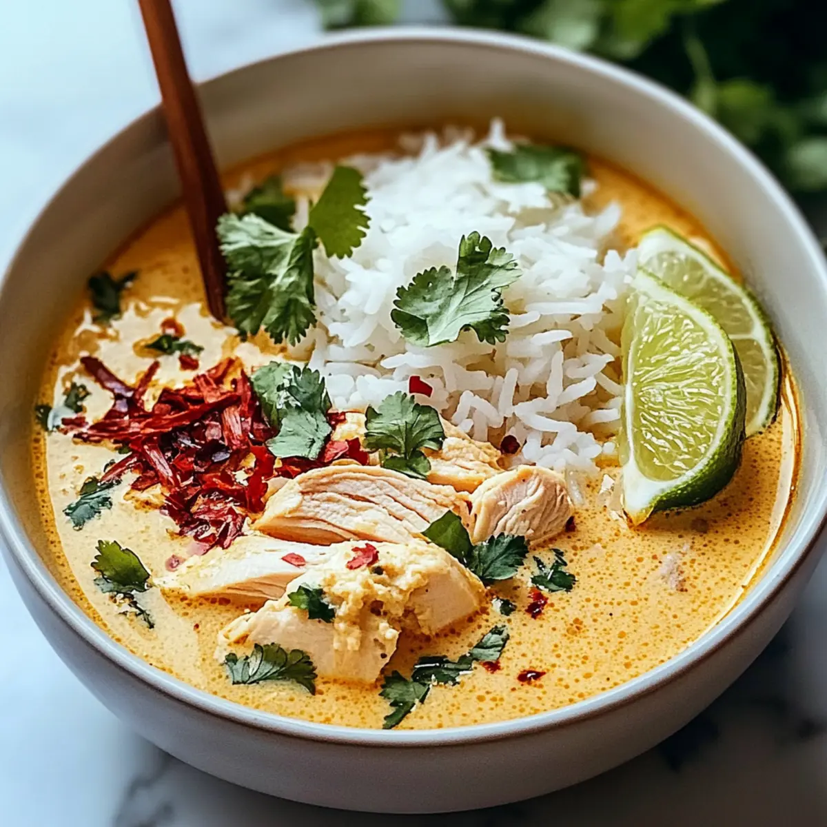 Coconut Chicken Brothy Rice