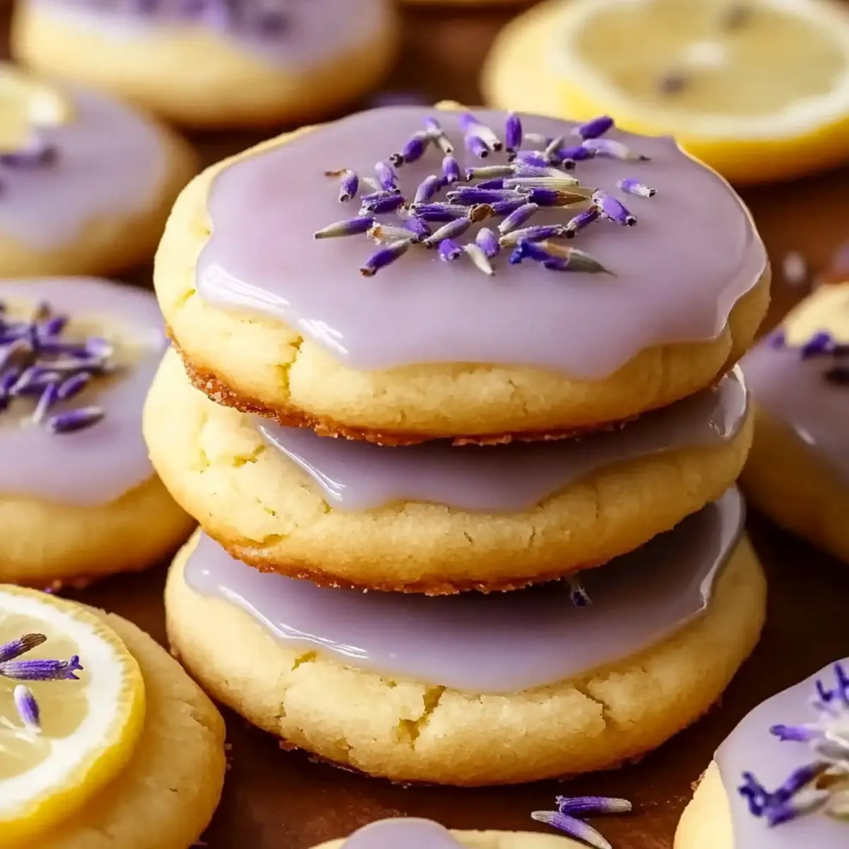 Lemon Lavender Cookies with Citrus Lavender Glaze