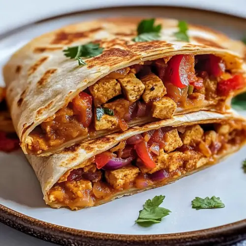 Crispy Shredded Chipotle Tofu Wraps