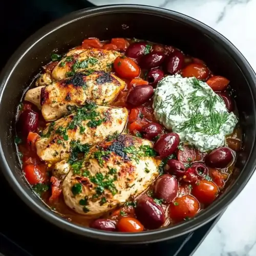 low Cooker Mediterranean Chicken