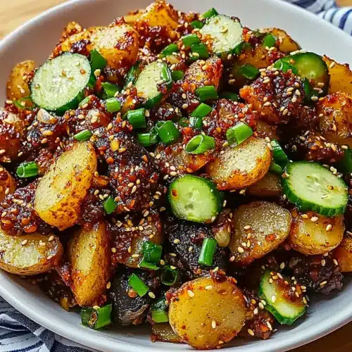 Crispy Gochujang Potato Salad