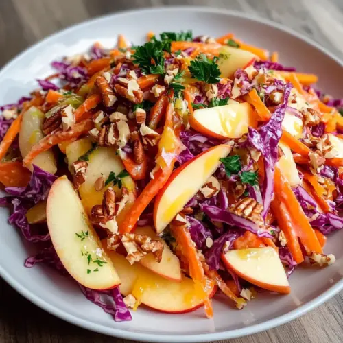 Crunchy Apple Carrot Salad with Creamy Citrus Dressing