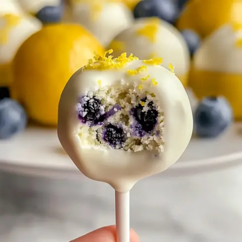Lemon Blueberry Cake Pops
