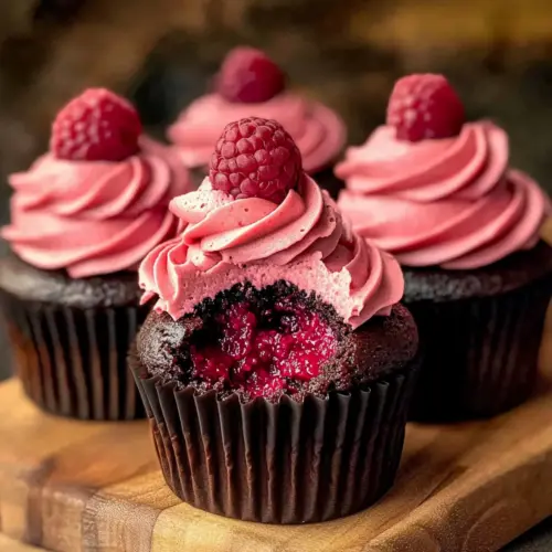 Chocolate Raspberry Cupcakes