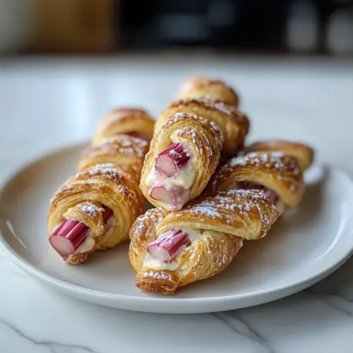 Rhubarb Cream Cheese Danish Twists