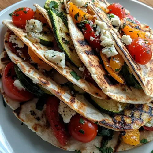 Grilled Mediterranean Veggie Quesadillas
