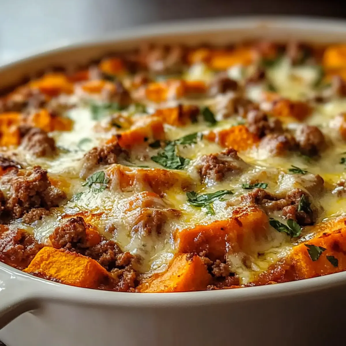 Ground Turkey Sweet Potato Bake