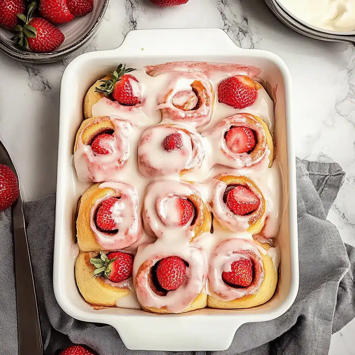 Strawberry Cinnamon Rolls