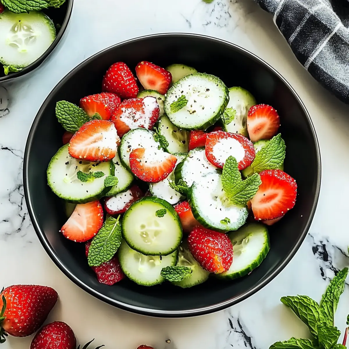 Cucumber Strawberry Salad