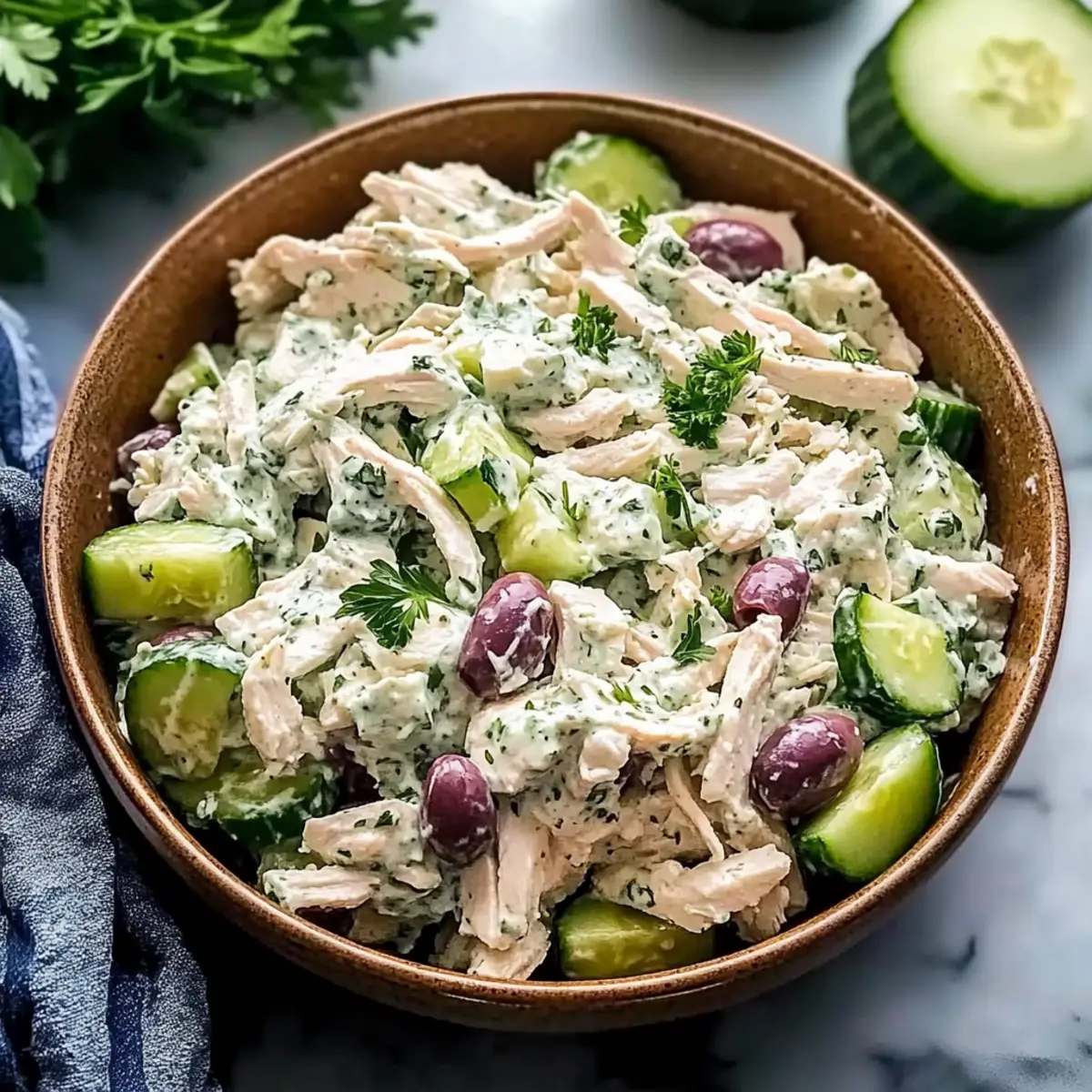 Greek Tzatziki Chicken Salad