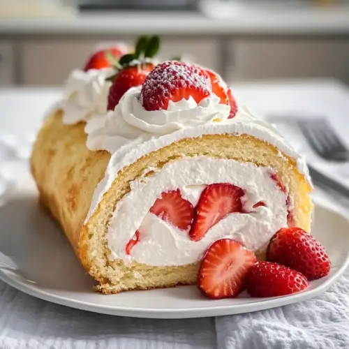 Strawberry Shortcake Cake Roll