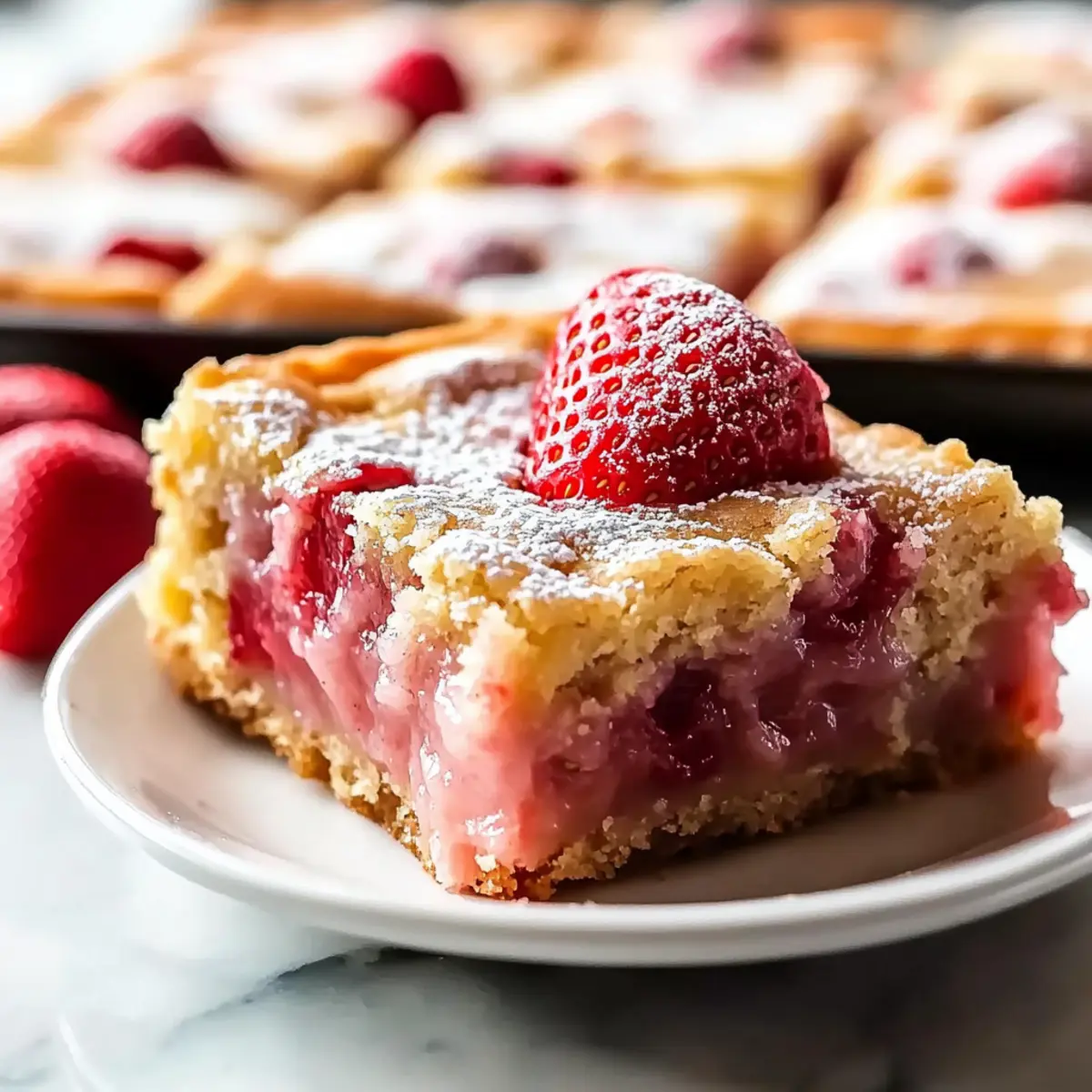 Strawberry Lemon Blondies