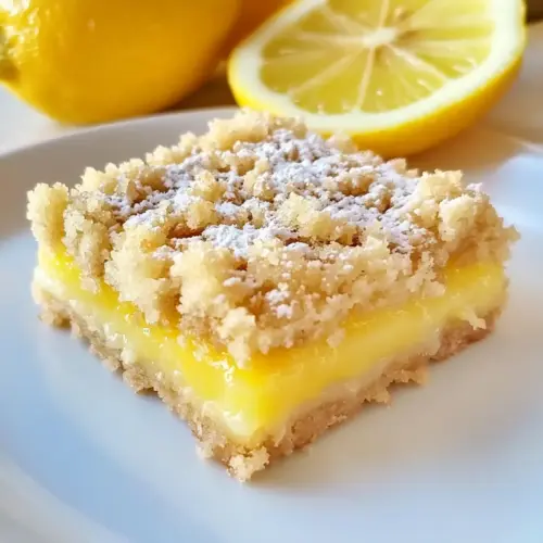 Meyer Lemon Streusel Bars