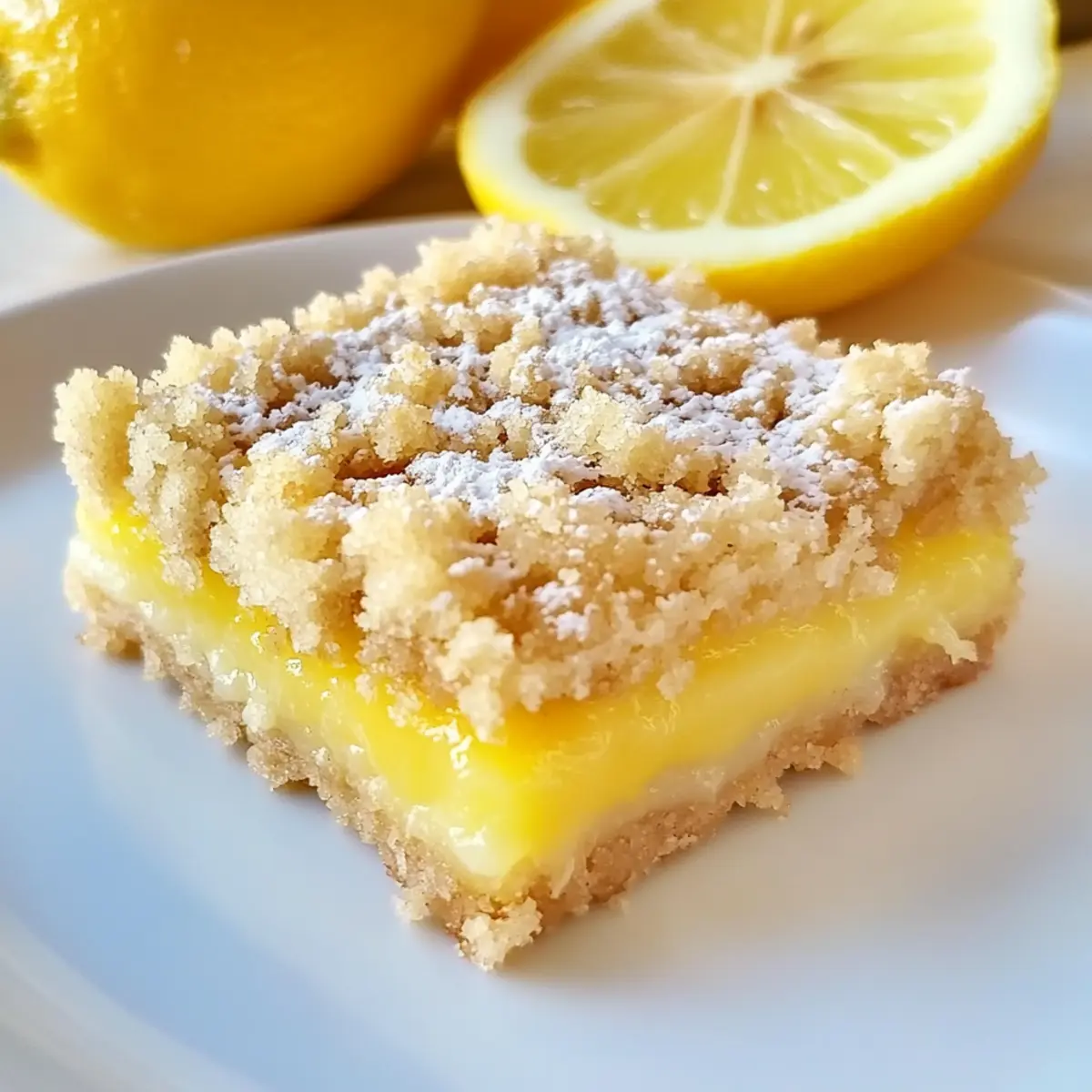 Meyer Lemon Streusel Bars