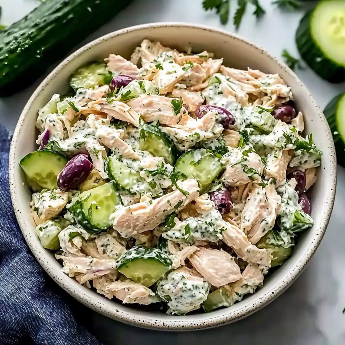 Greek Tzatziki Chicken Salad