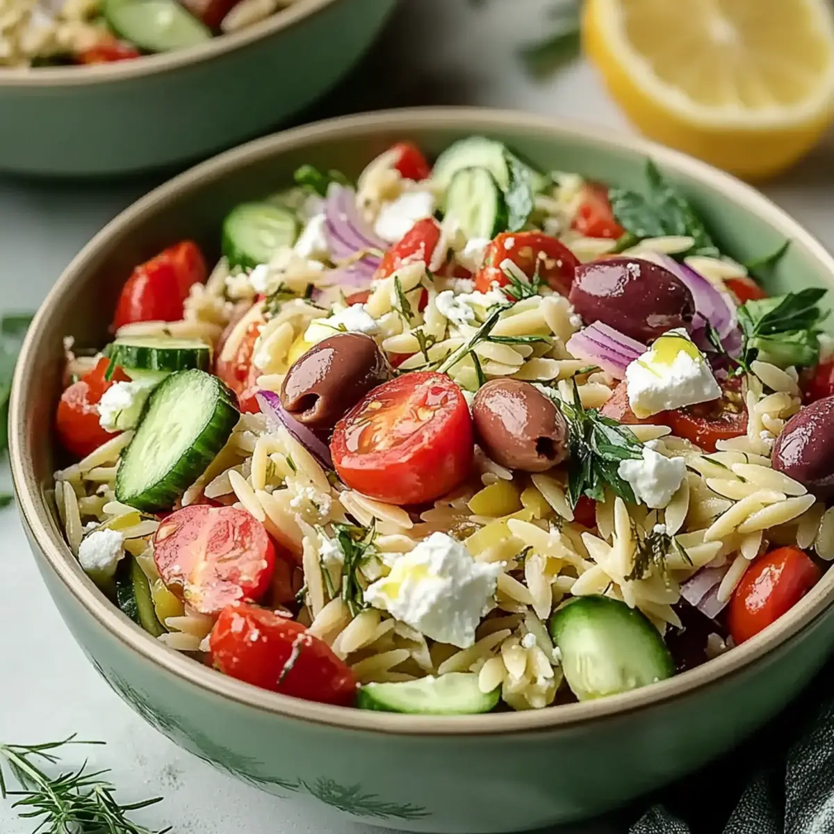 Mediterranean Orzo Pasta Salad