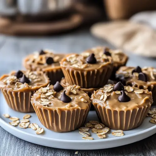 No-Bake Peanut Butter Oat Cups