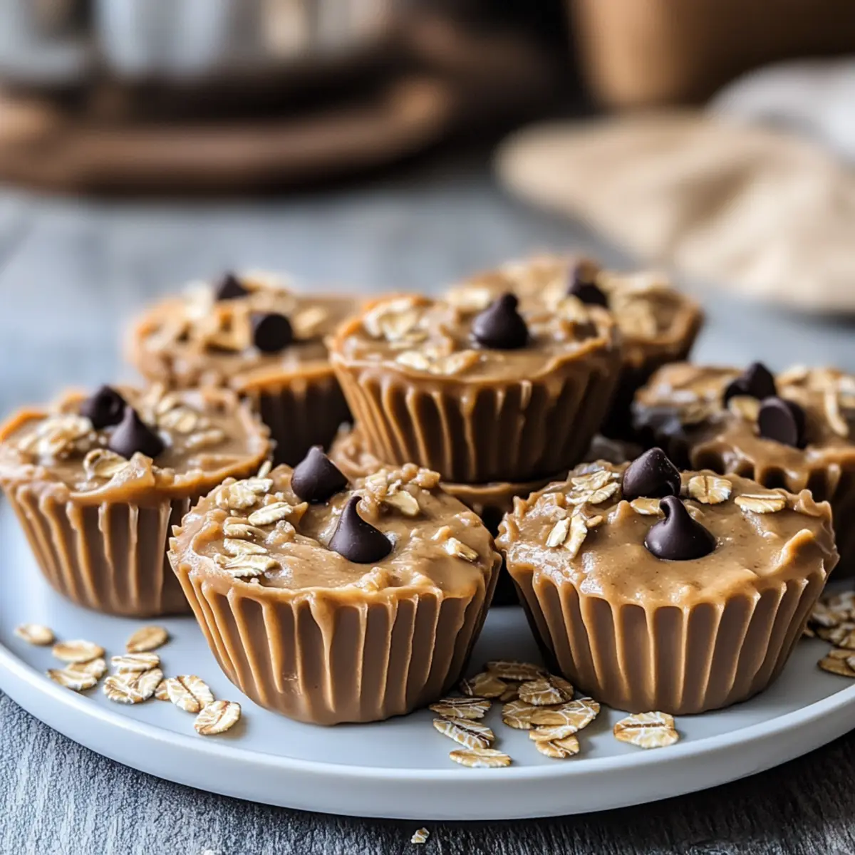 No-Bake Peanut Butter Oat Cups