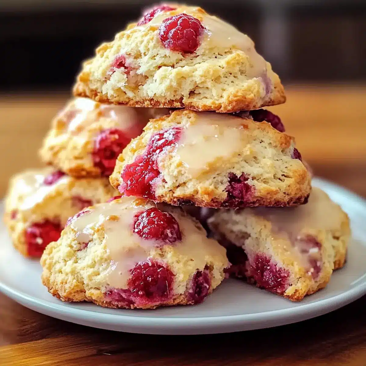 Lemon Raspberry Scones