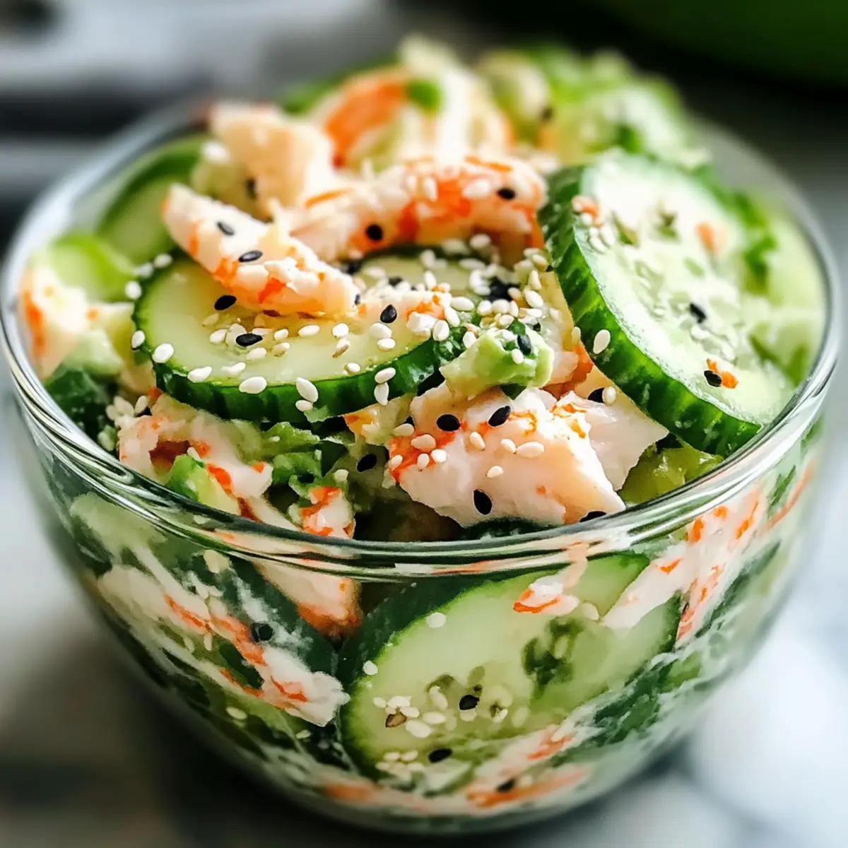 California Roll Cucumber Salad