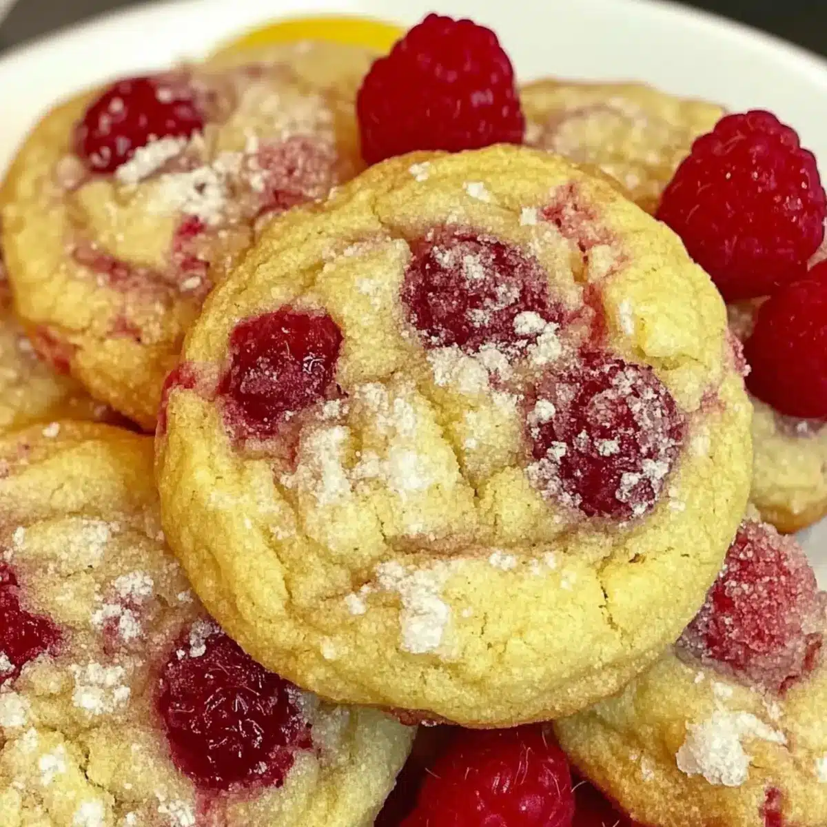 Lemon Raspberry Cookies