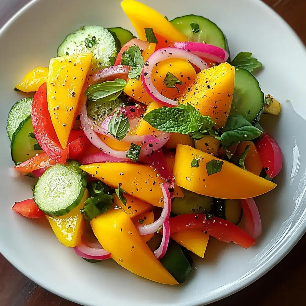 Mango Salad Recipe with Lime Dressing