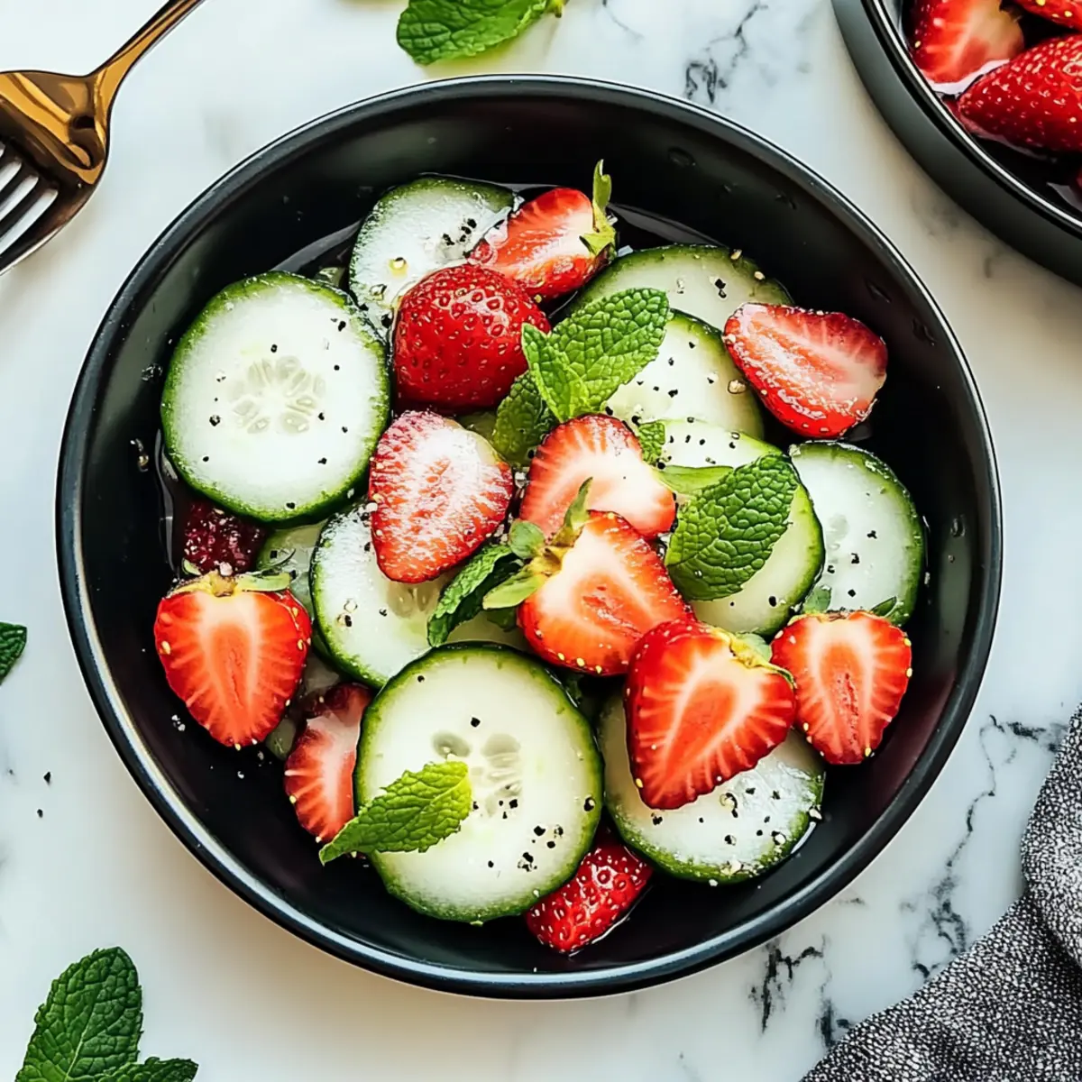 Cucumber Strawberry Salad