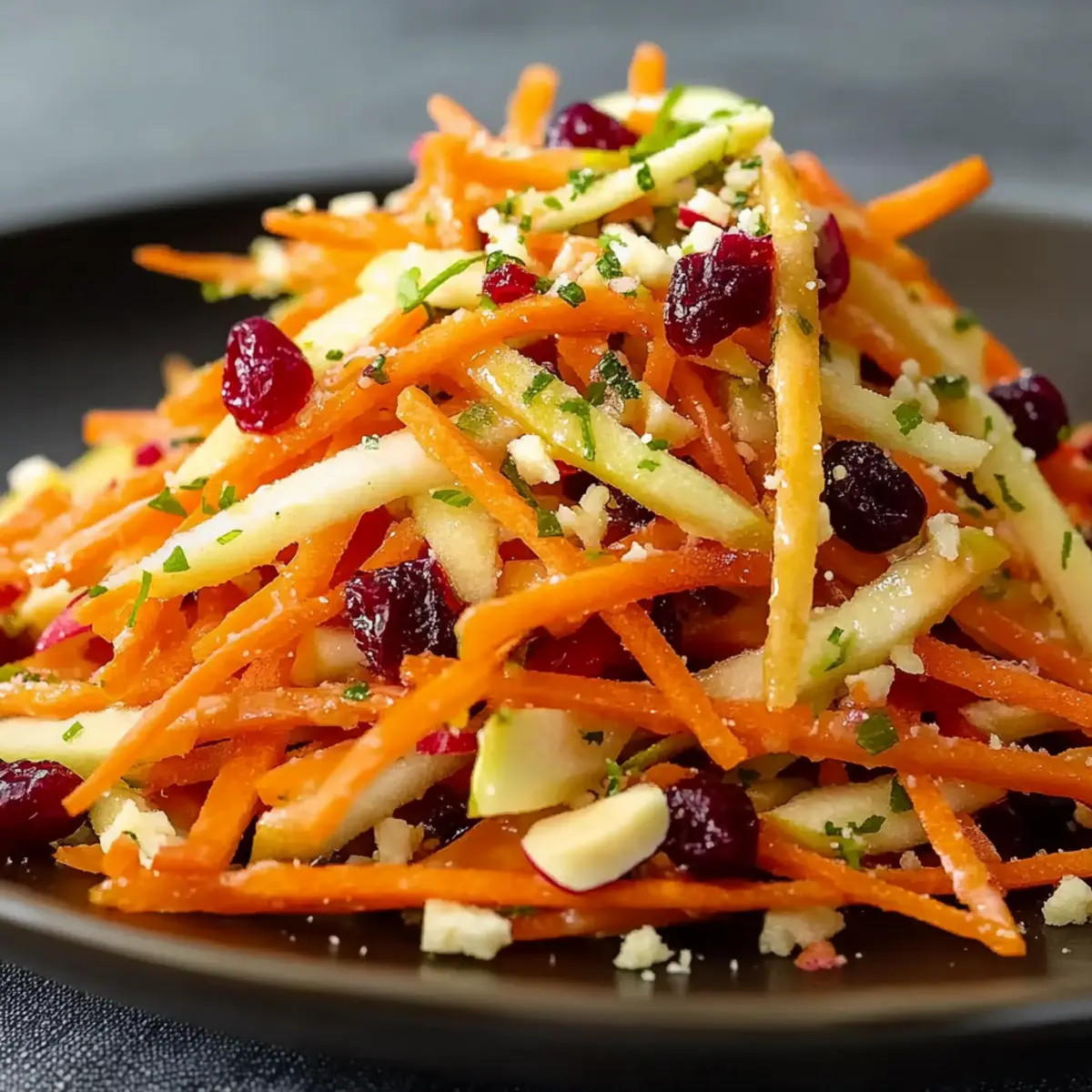 Apple & Carrot Salad with Creamy Citrus Dressing