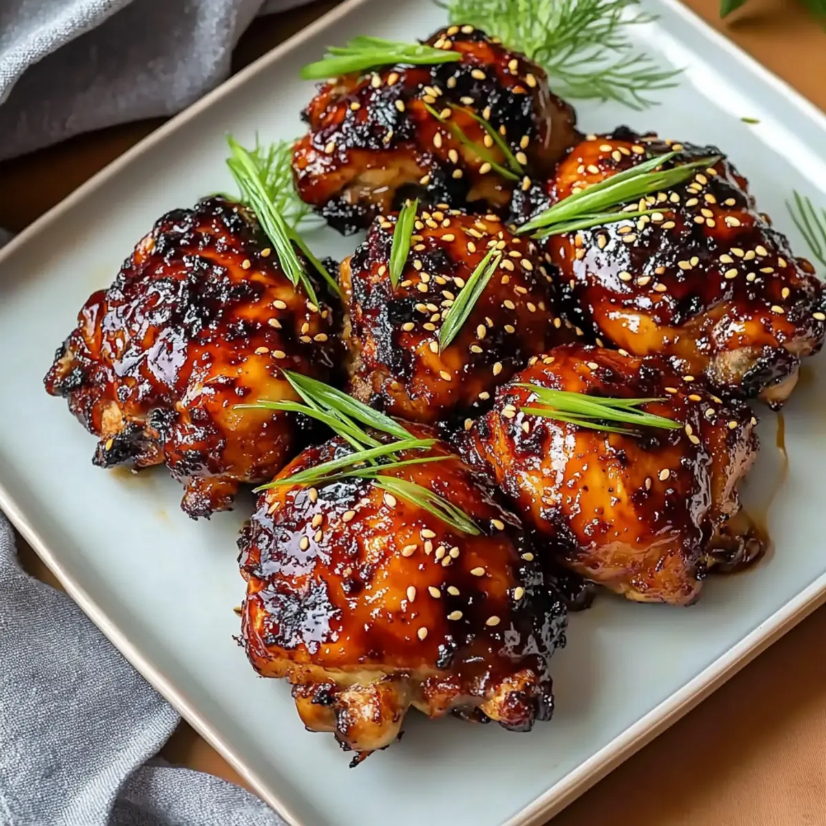 Japanese BBQ Chicken Thighs