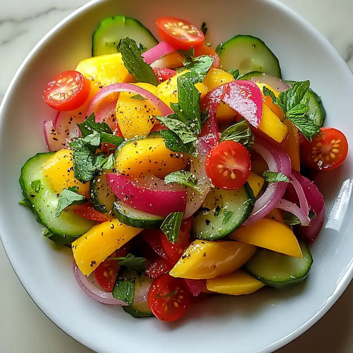 Refreshing Mango Salad Recipe with Lime Dressing