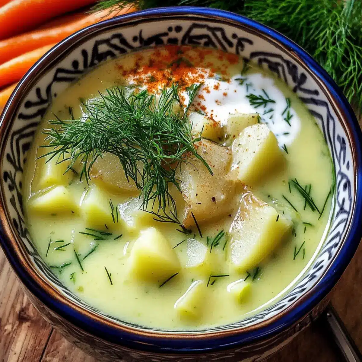 Creamy Potato & Dill Soup