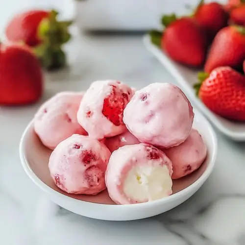Easy Strawberry Yogurt Bites