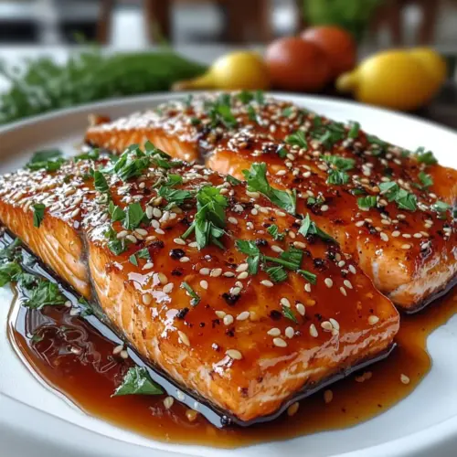 Honey Garlic Glazed Salmon