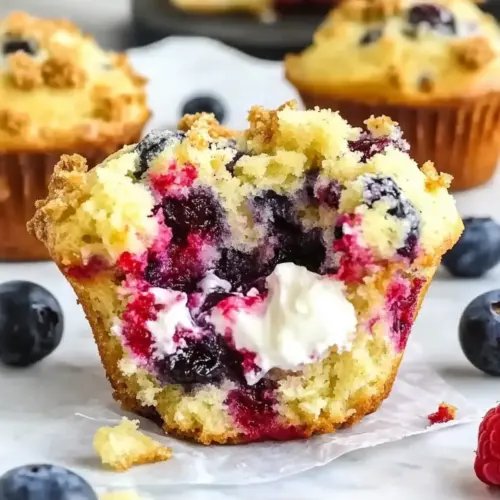 Berry Cream Cheese Muffins