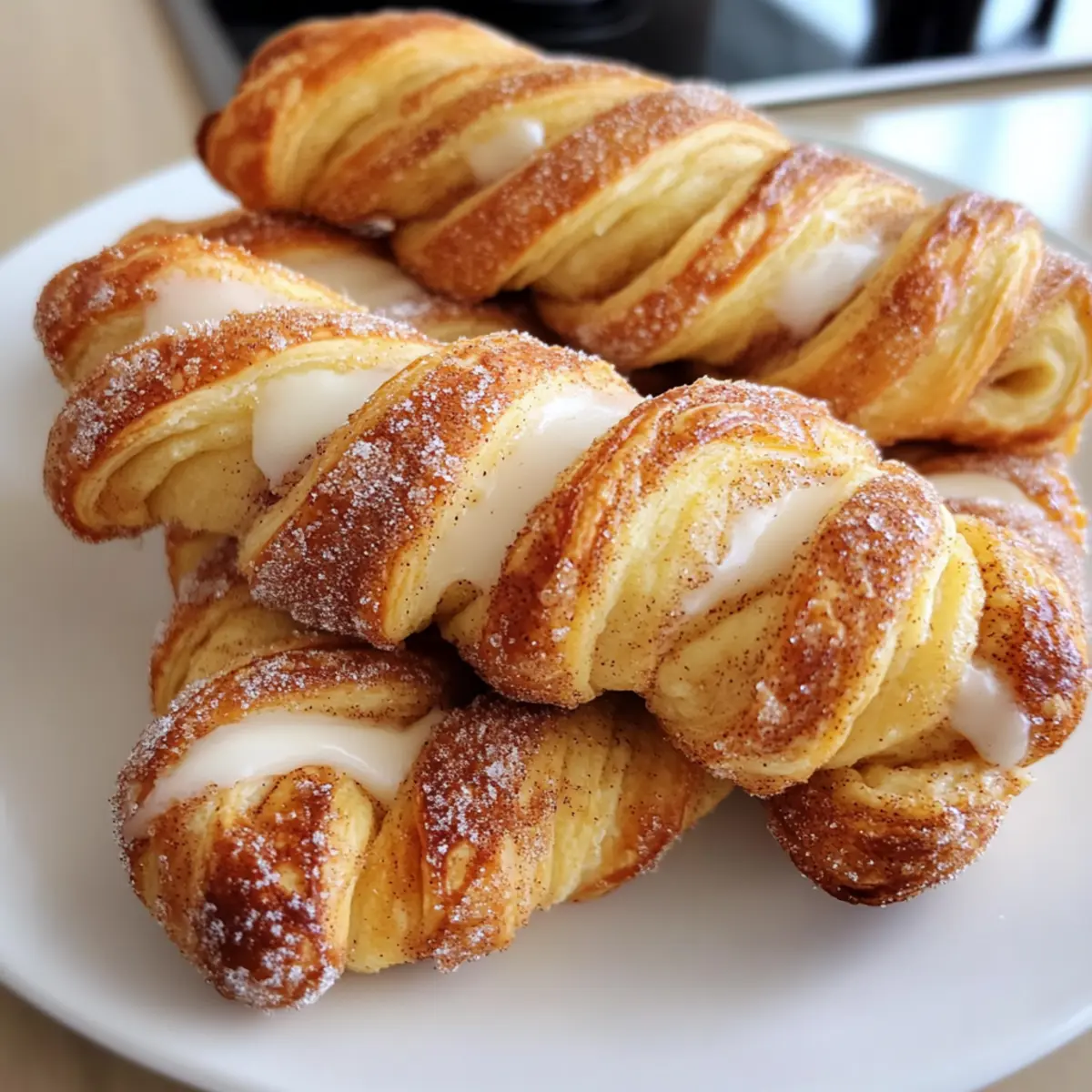 Crescent Roll Cinnamon Twists