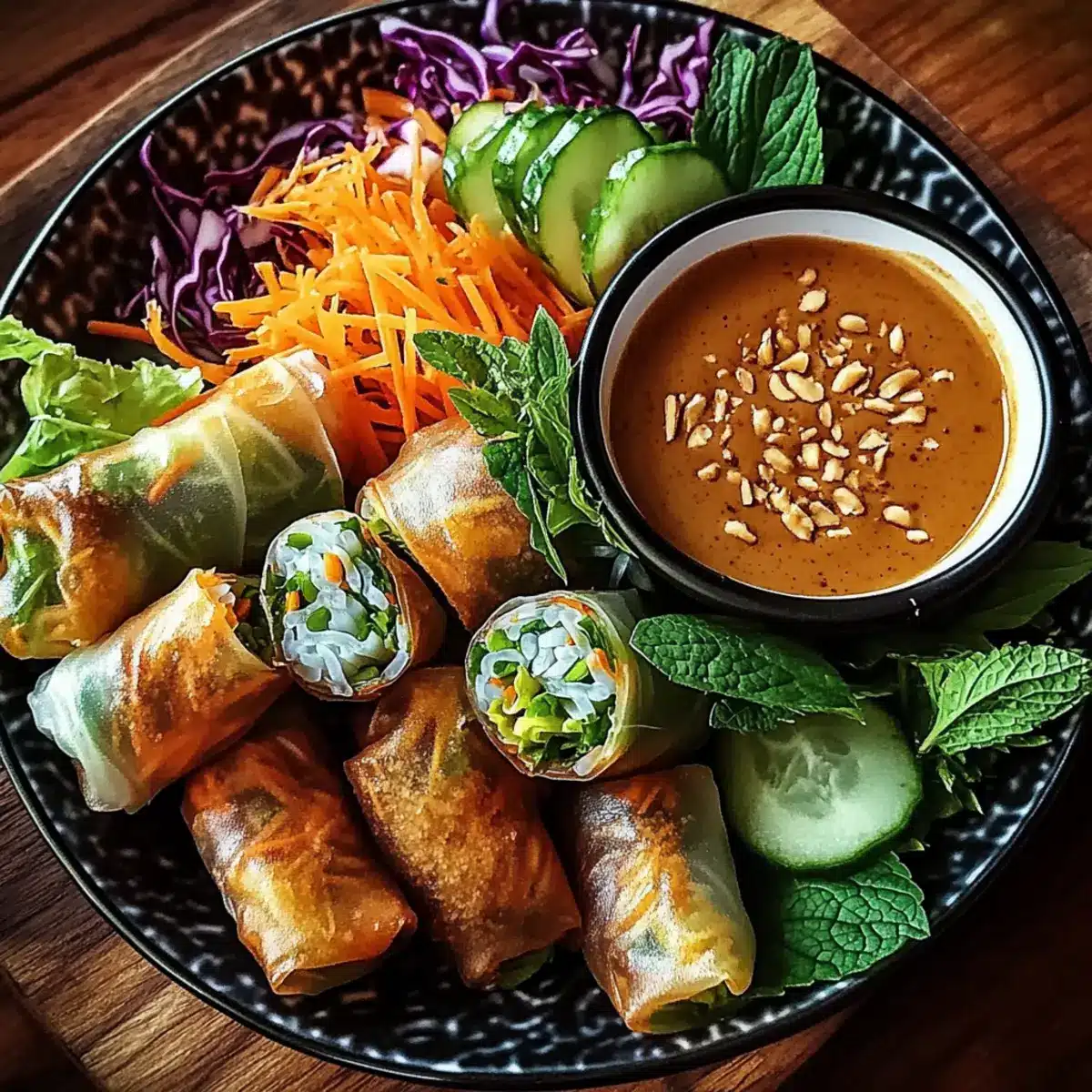 Crispy Rice Paper Spring Rolls
