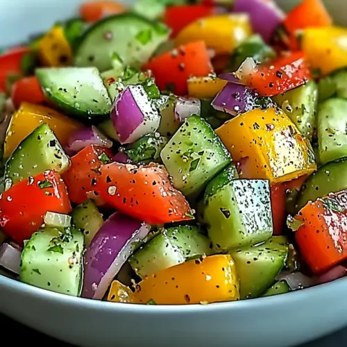 Cucumber Sweet Pepper Salad