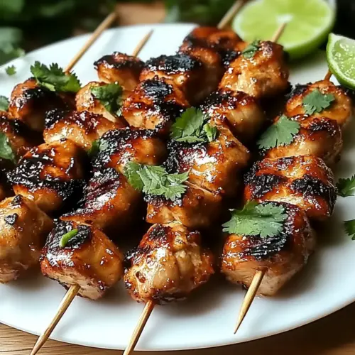 Grilled Thai Coconut Chicken Skewers