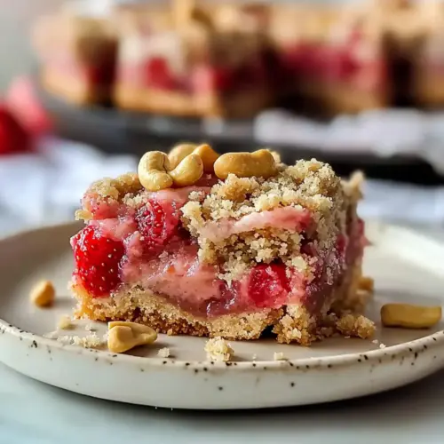 Strawberry Paleo Rhubarb Bars