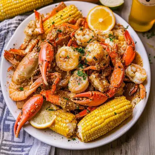 Cajun Seafood Boil with Garlic Butter Sauce